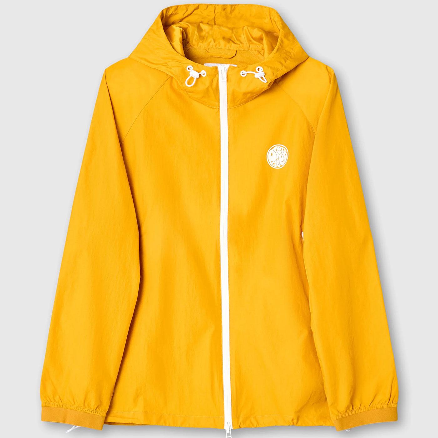 Denton Pretty Green Retro 90s Hooded Jacket Yellow