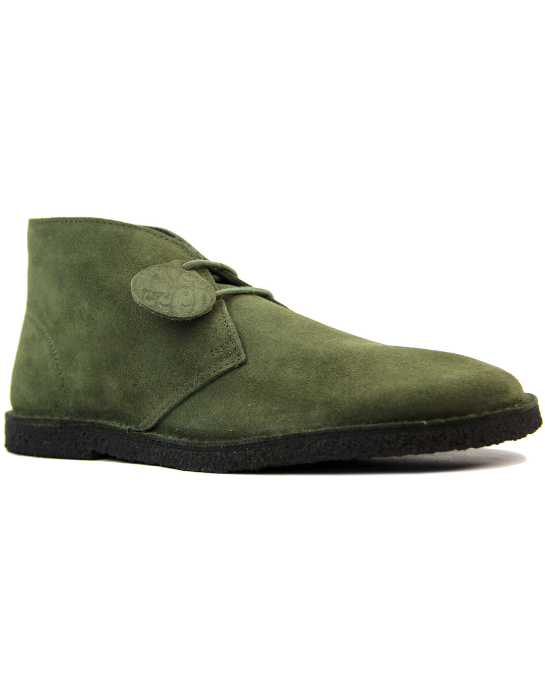 green suede chukka boots