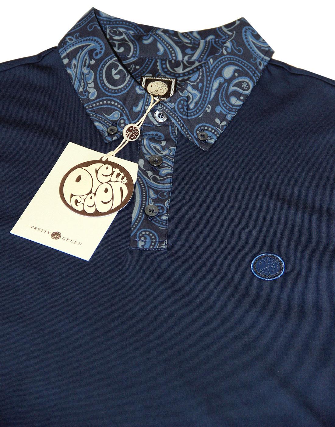 Pretty green paisley 2024 collar polo shirt