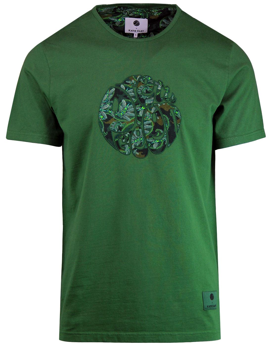 PRETTY GREEN X KATIE EARY Toria 60s Paisley Logo T-Shirt