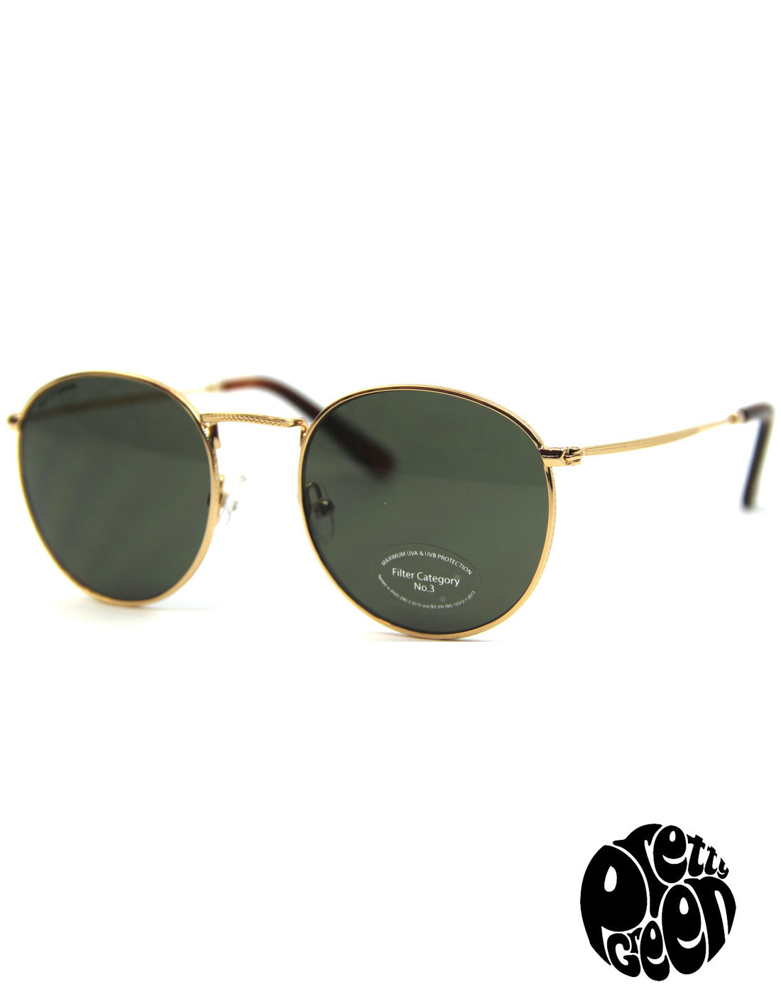 Lennon PRETTY GREEN Retro 60s Mod Round Sunglasses