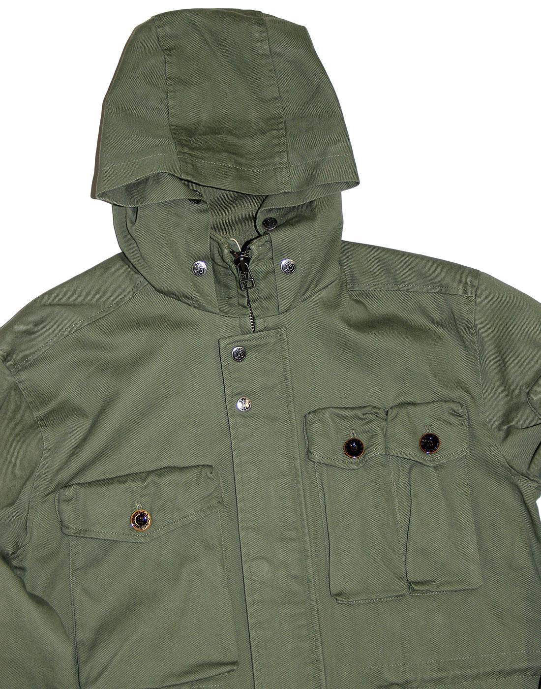 Belfast PRETTY GREEN Mod Hooded M65 Field Jacket
