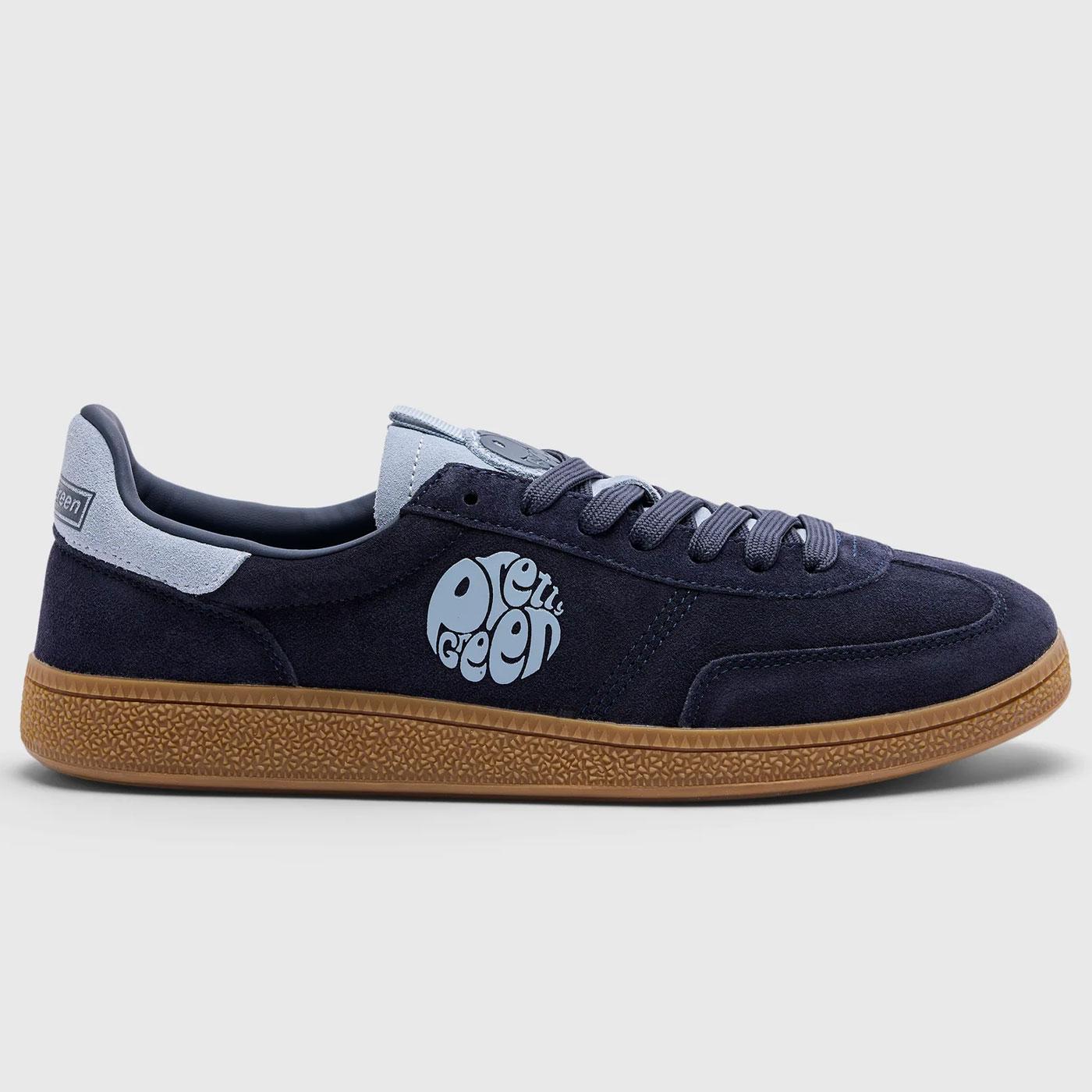 Pretty Green Live Forever Ramblas Suede Trainers N