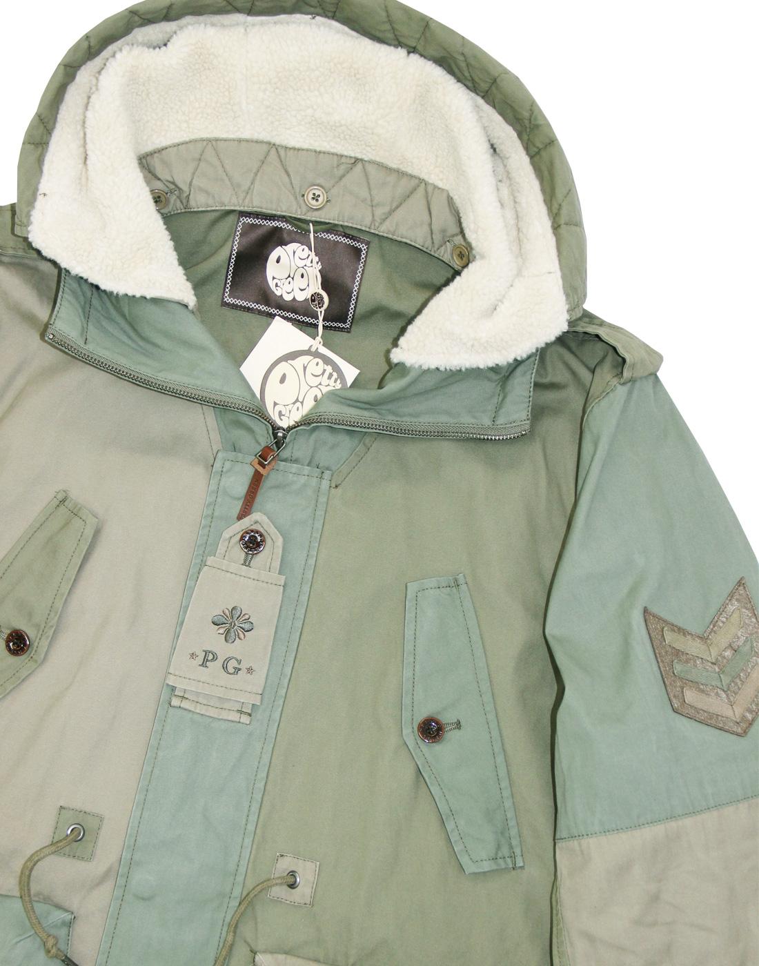 Pretty green heavyweight winter parka on sale