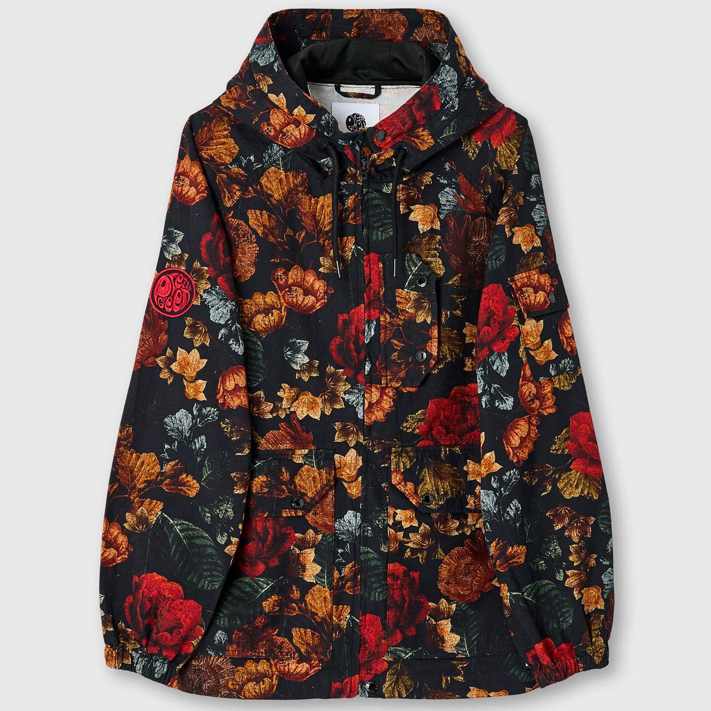 Prestleigh Pretty Green 90s Hooded Floral Jacket 