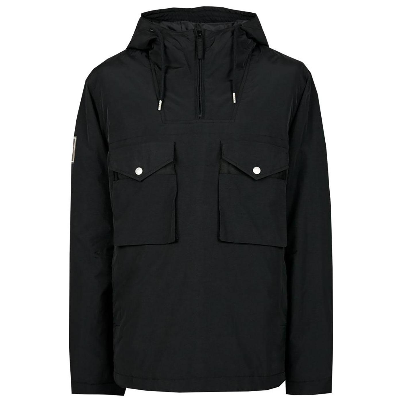 PRETTY GREEN Retro Overhead Quilted Smock Jacket