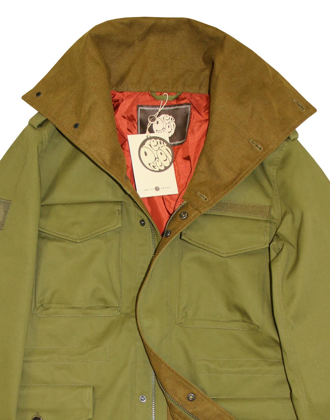 Roeburn PRETTY GREEN Mod Funnel Neck Field Jacket