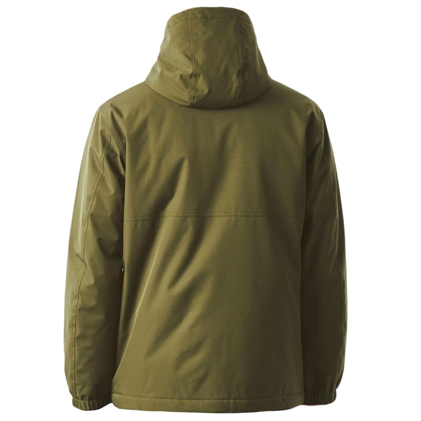 Acquiesce Pretty Green Retro Hooded Camo Jacket B