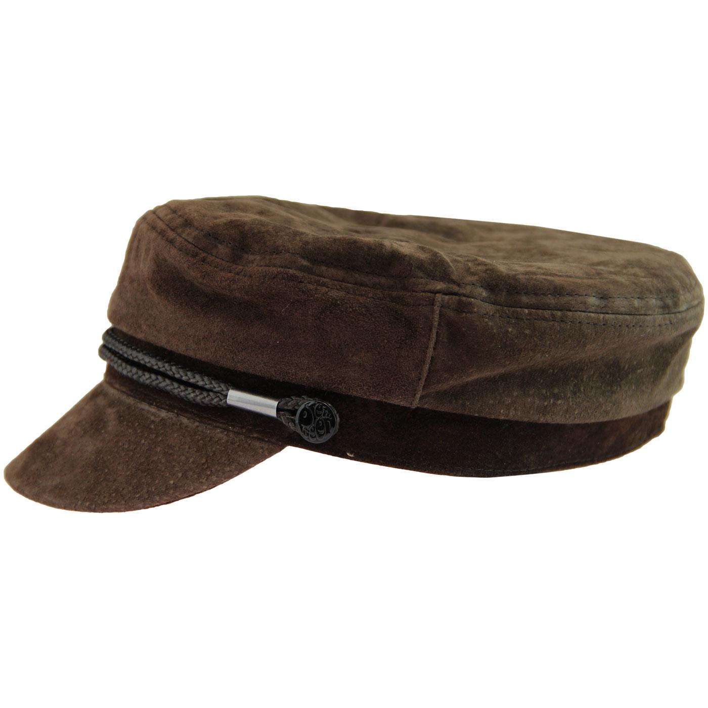 Pretty green cheap suede hat