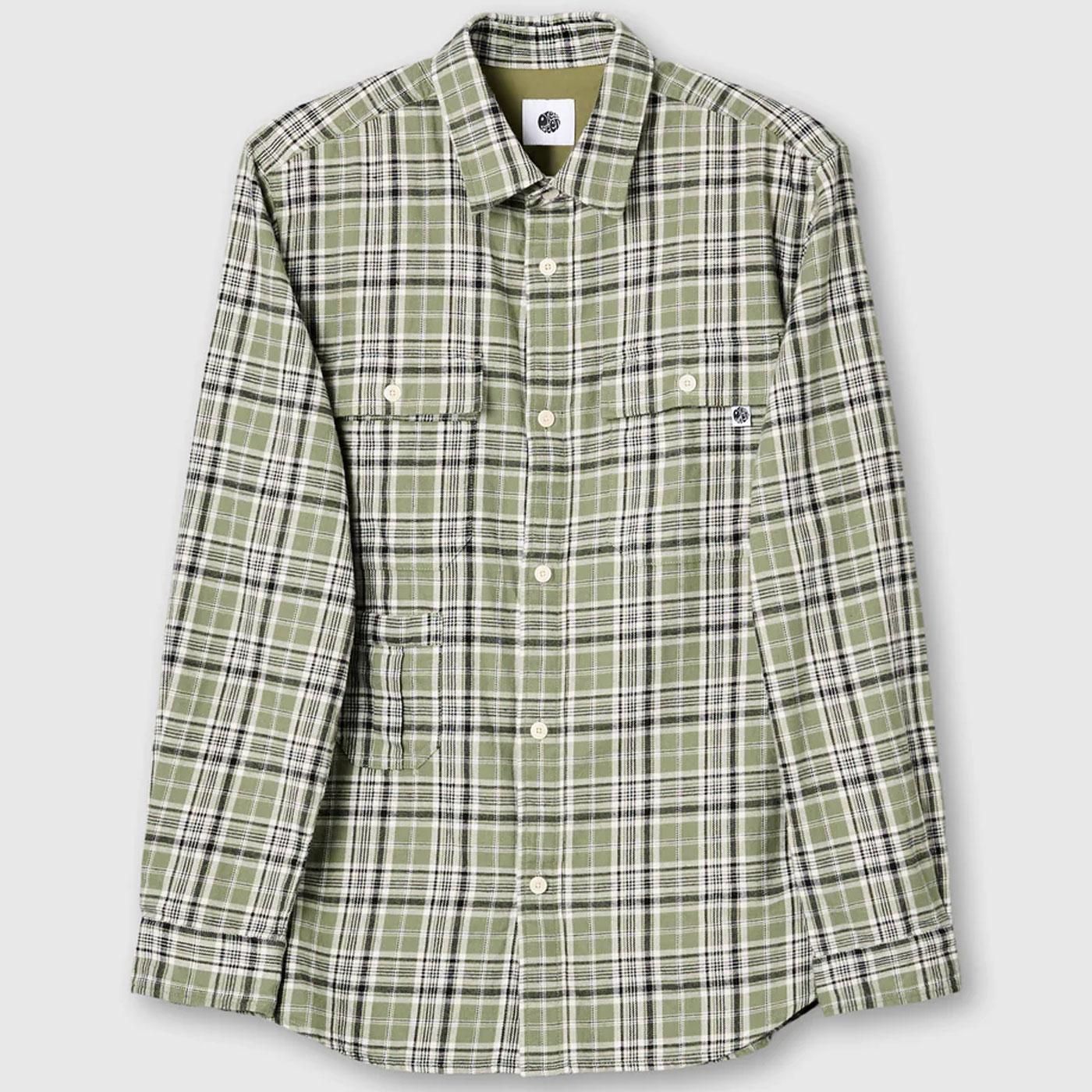 Thornley Pretty Green Brushed Cotton Check Shirt 