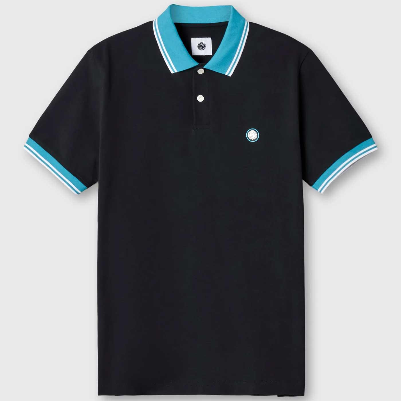 Tilby Pretty Green Contrast Collar Mod Polo Shirt 