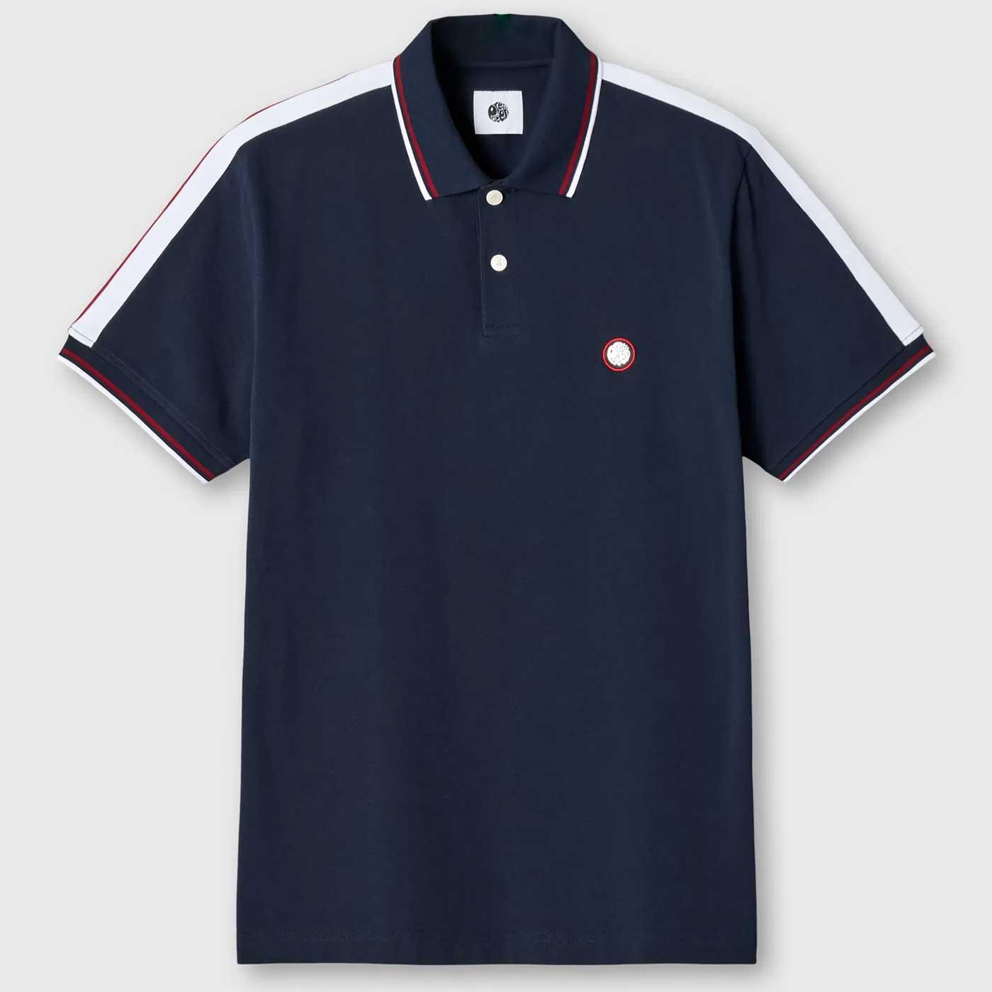 Tilby Pretty Green Slim Fit Tape Pique Polo Shirt