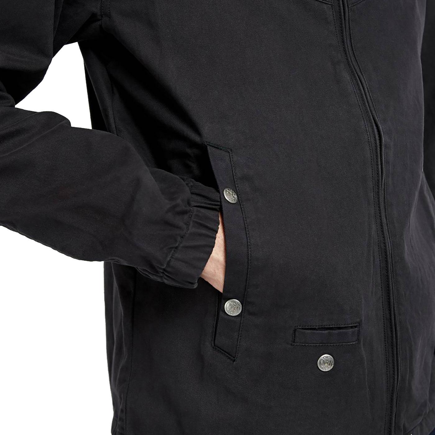 PRETTY GREEN X UMBRO Men's Hooded Jacket in Black