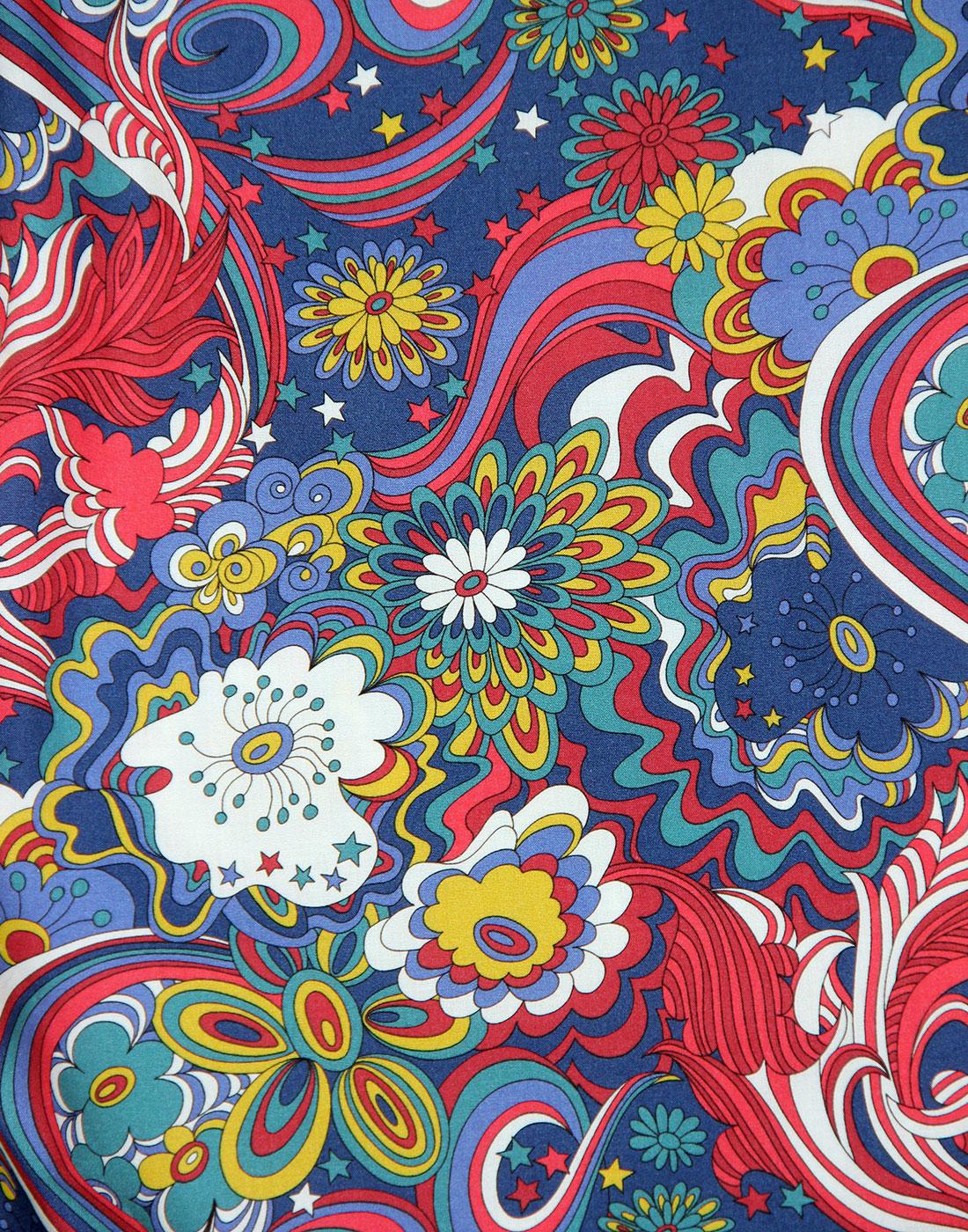 PRETTY GREEN x THE BEATLES Walrus Mod Floral Button Down Shirt