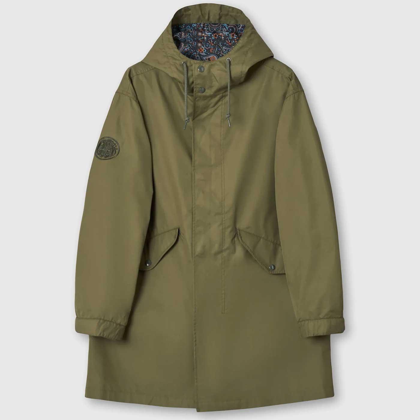 Wonderwall Pretty Green Garment Washed Mod Parka K