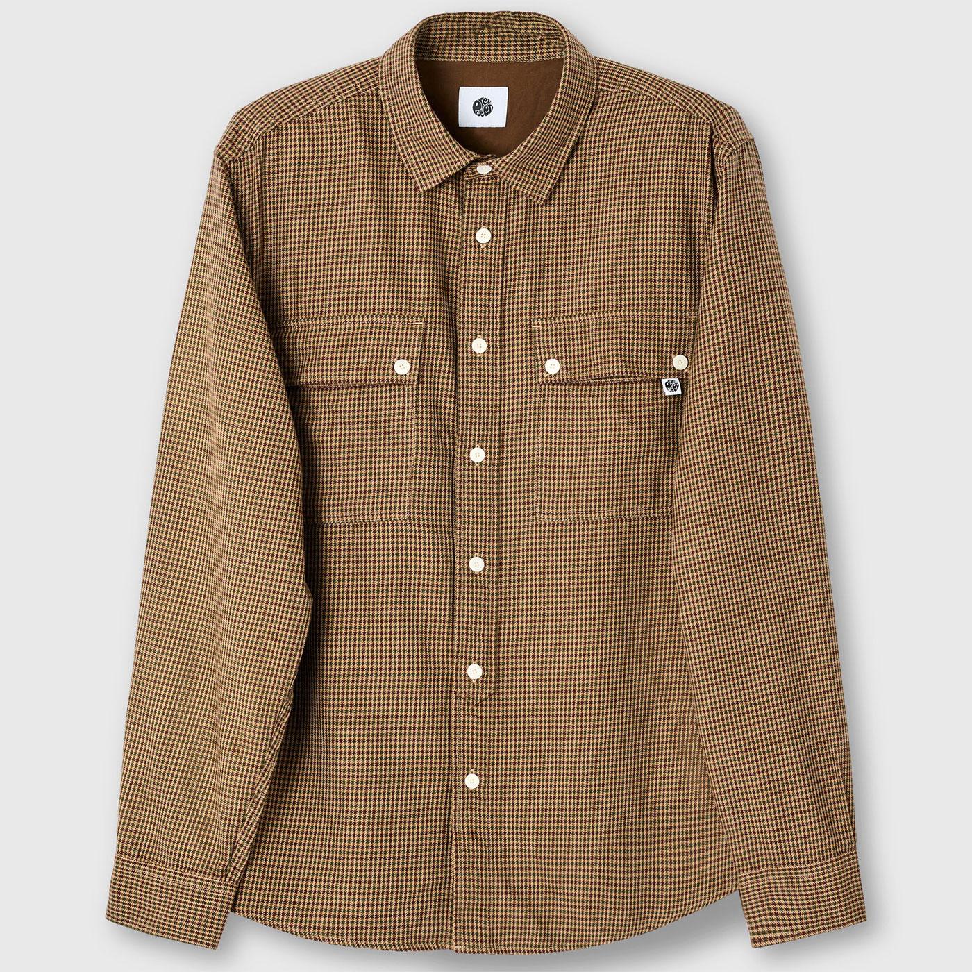 Wykeham Pretty Green Cotton Poplin Check Shirt K