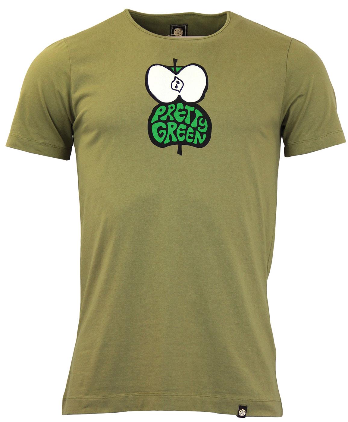 Shadow Apple PRETTY GREEN Retro 60s Print T-Shirt