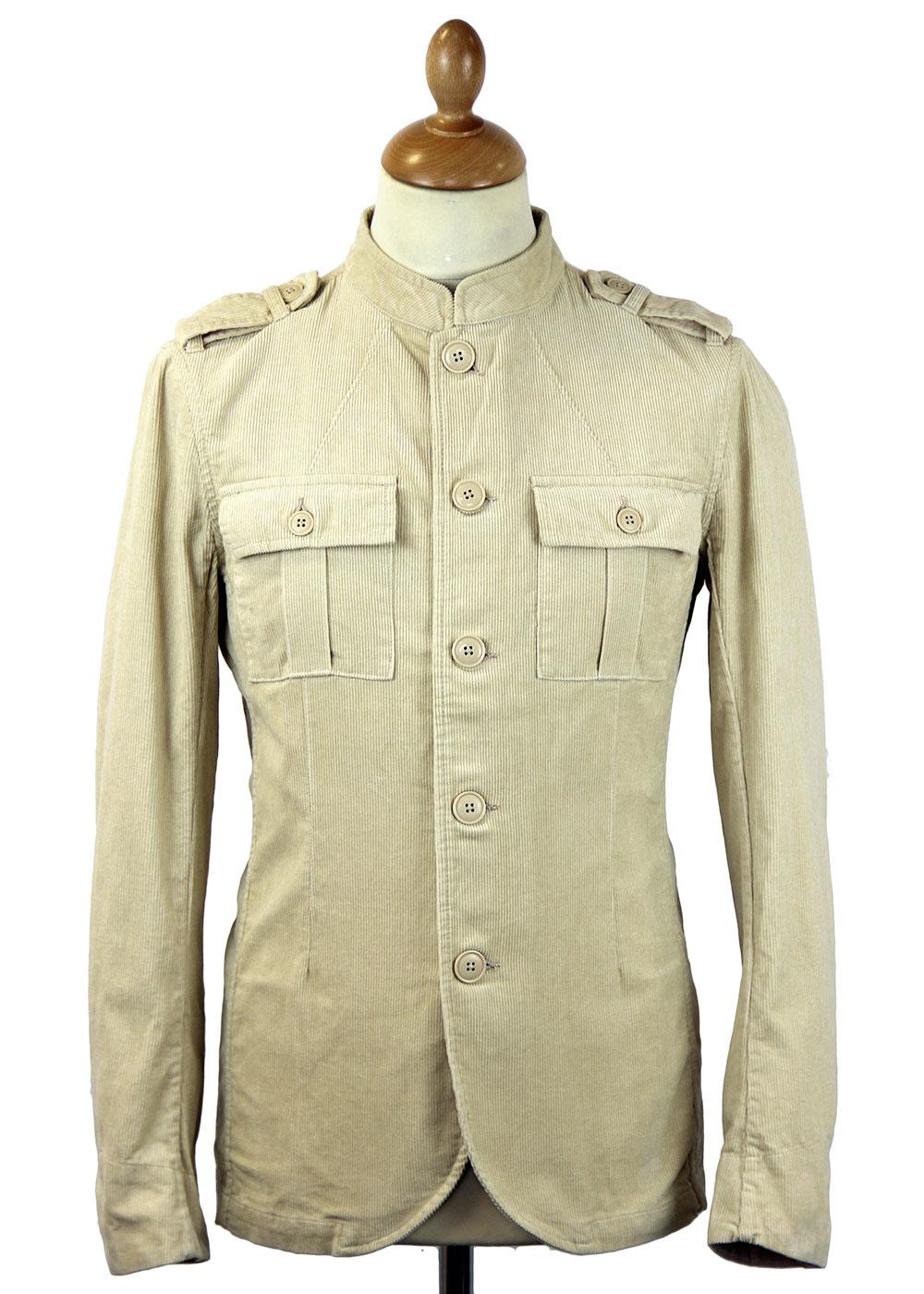 Lennon PRETTY GREEN 60s Mod Military Cord Jacket S