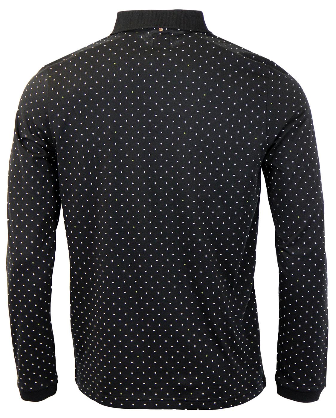 Polka Dot Pretty Green Black Polo Shirt PUMA Golf Shirt Pure Geo