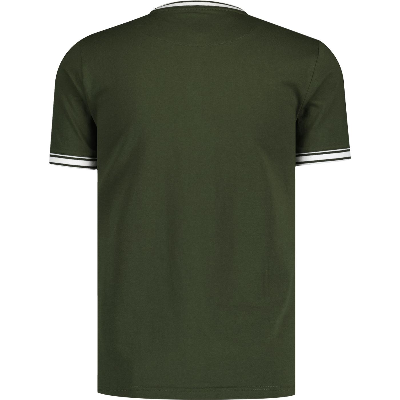 pretty green grandad t shirt