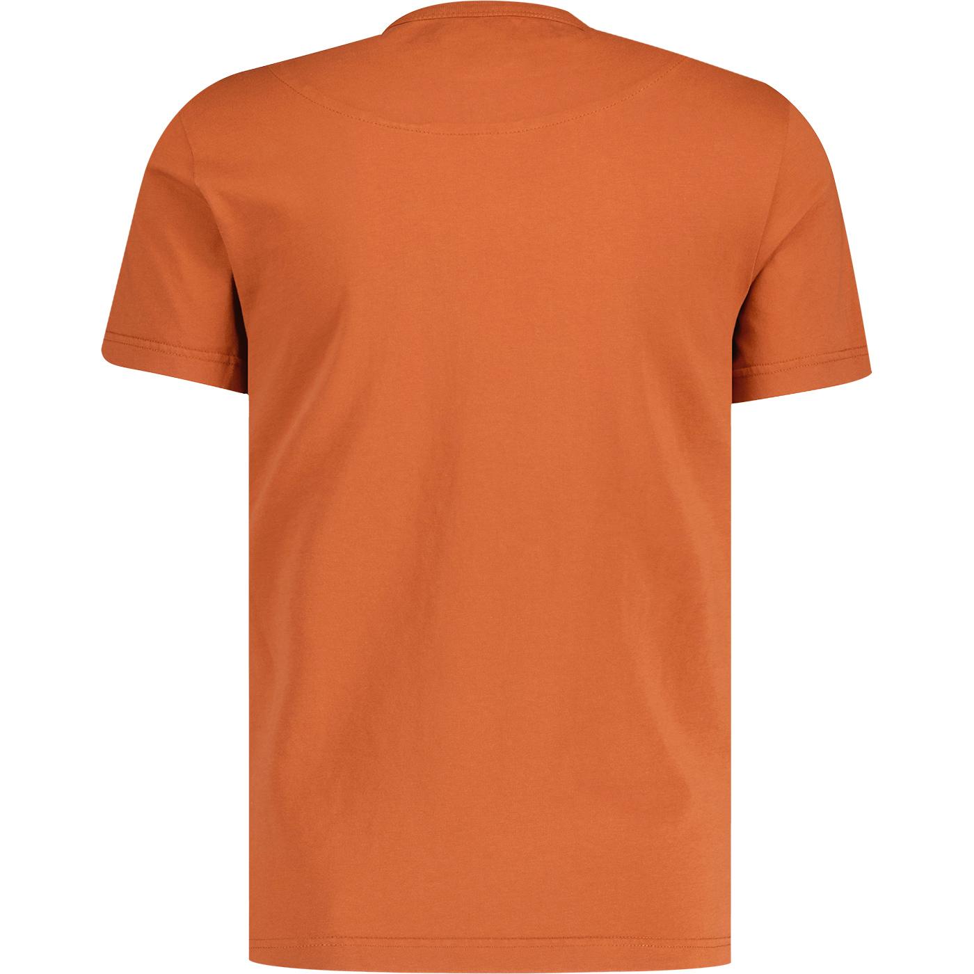 Pretty Green Retro Acquiesce Camouflage Logo T-shirt Orange
