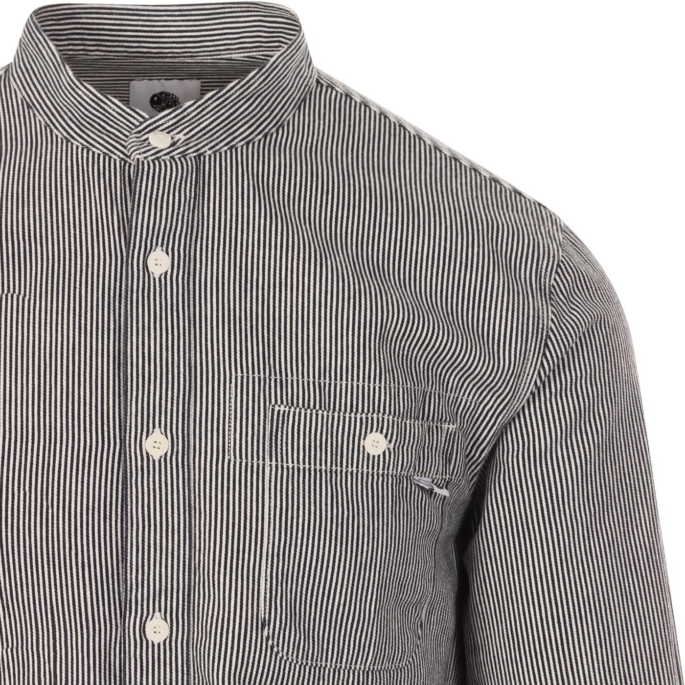 pretty green grandad collar shirt