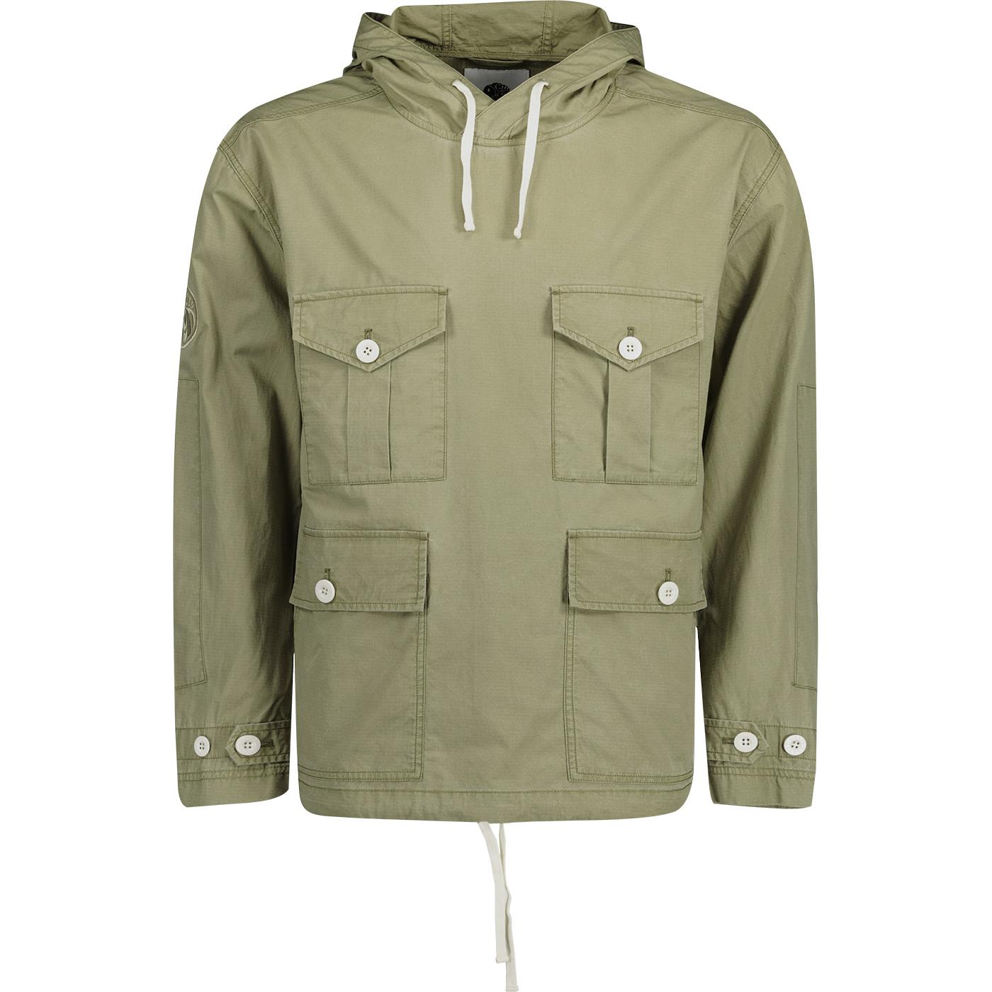 Creedence PRETTY GREEN Mod OH Smock Jacket (Khaki)