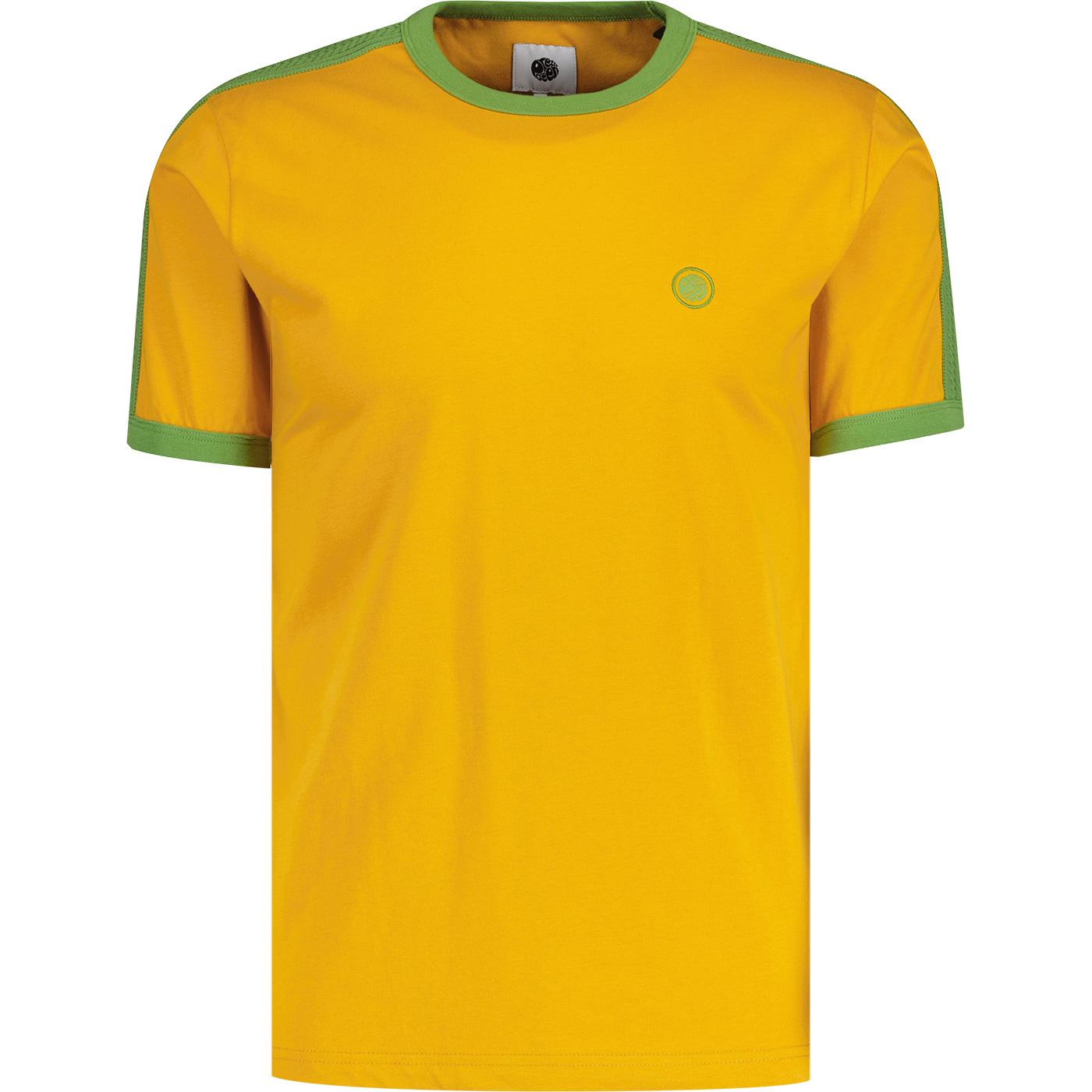 Denton Pretty Green Sleeve Tape Retro Ringer Tee Y