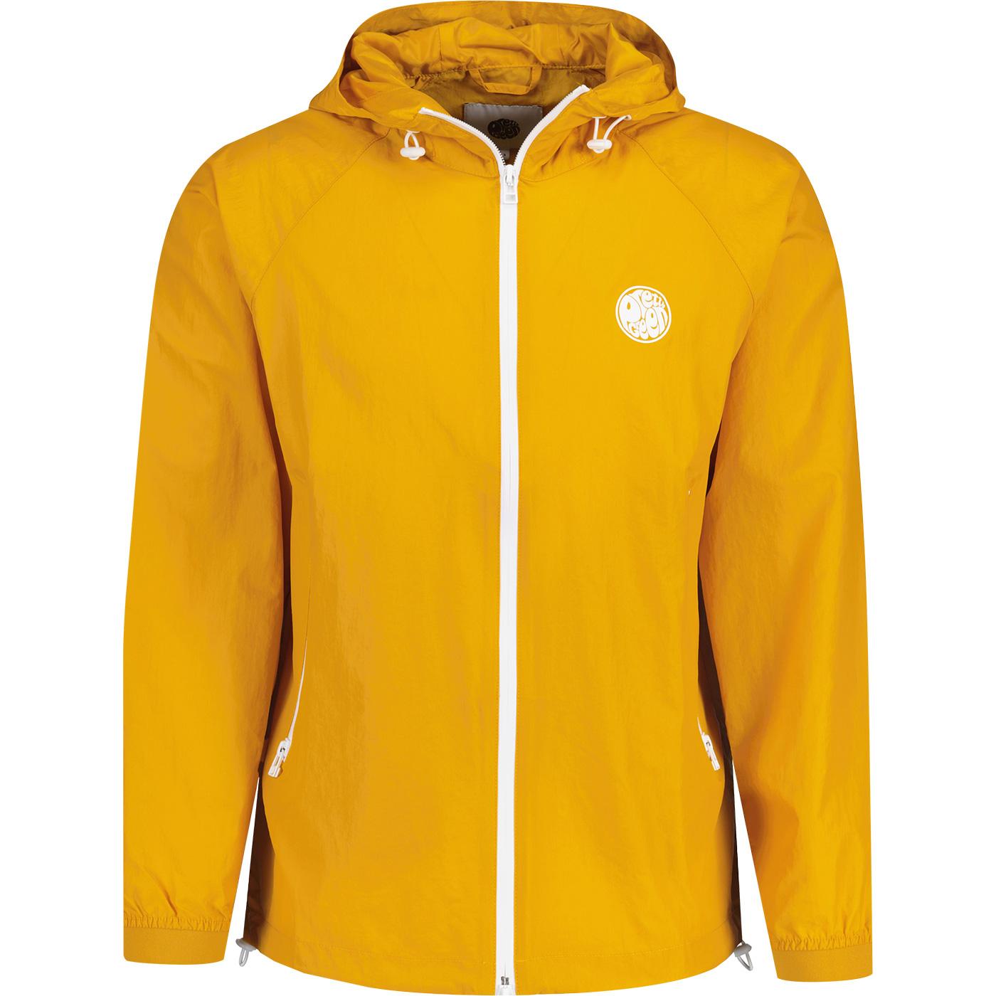 Denton Pretty Green Retro 90s Hooded Jacket Yellow