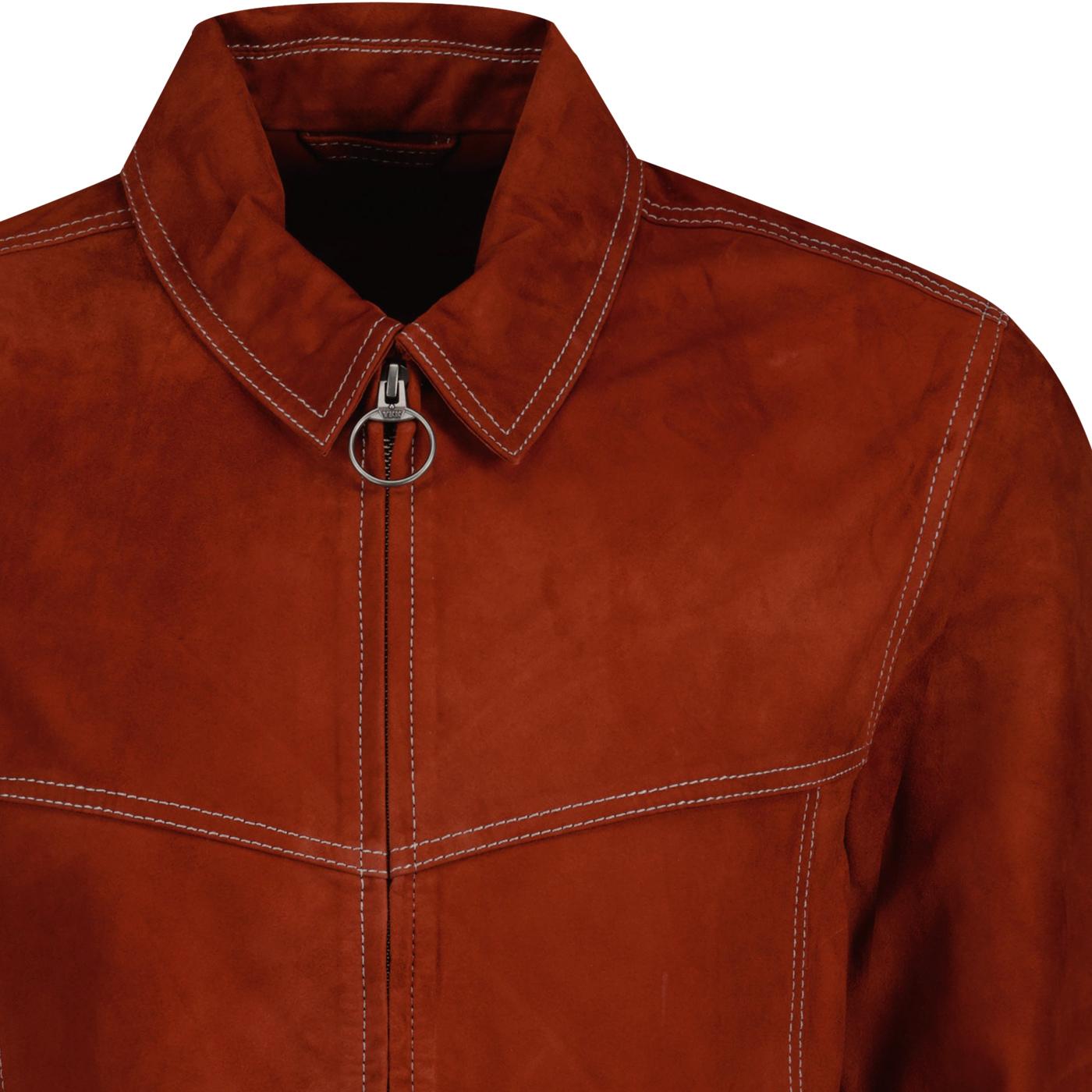 Orange suede hot sale jacket mens