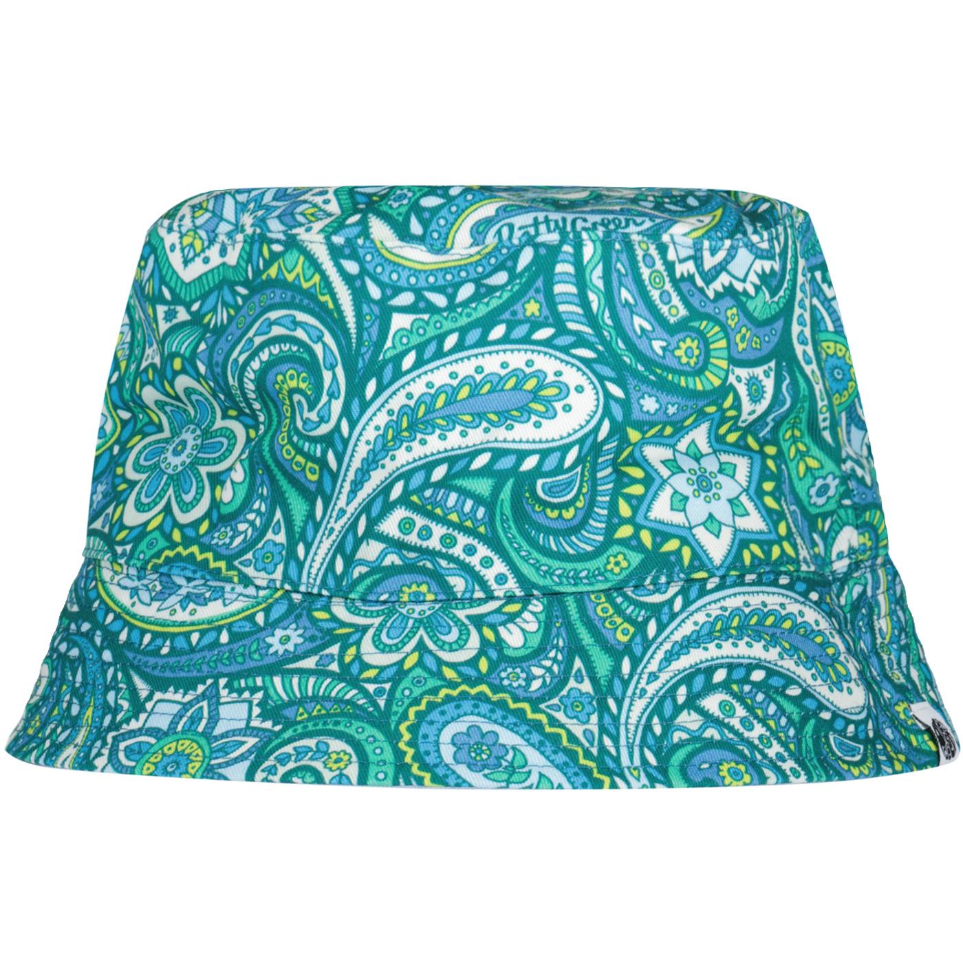 Itchycoo Pretty Green Retro Reversible Bucket Hat