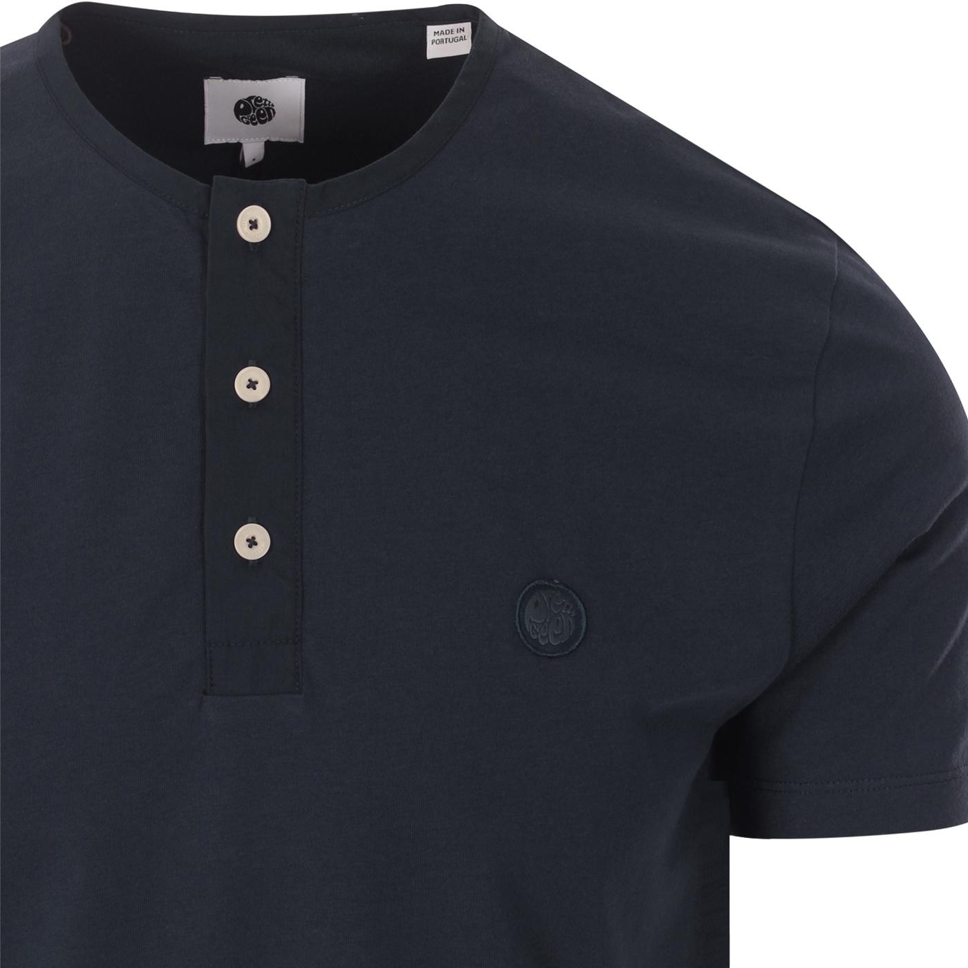 PRETTY GREEN Retro Mod Poplin Grandad T 