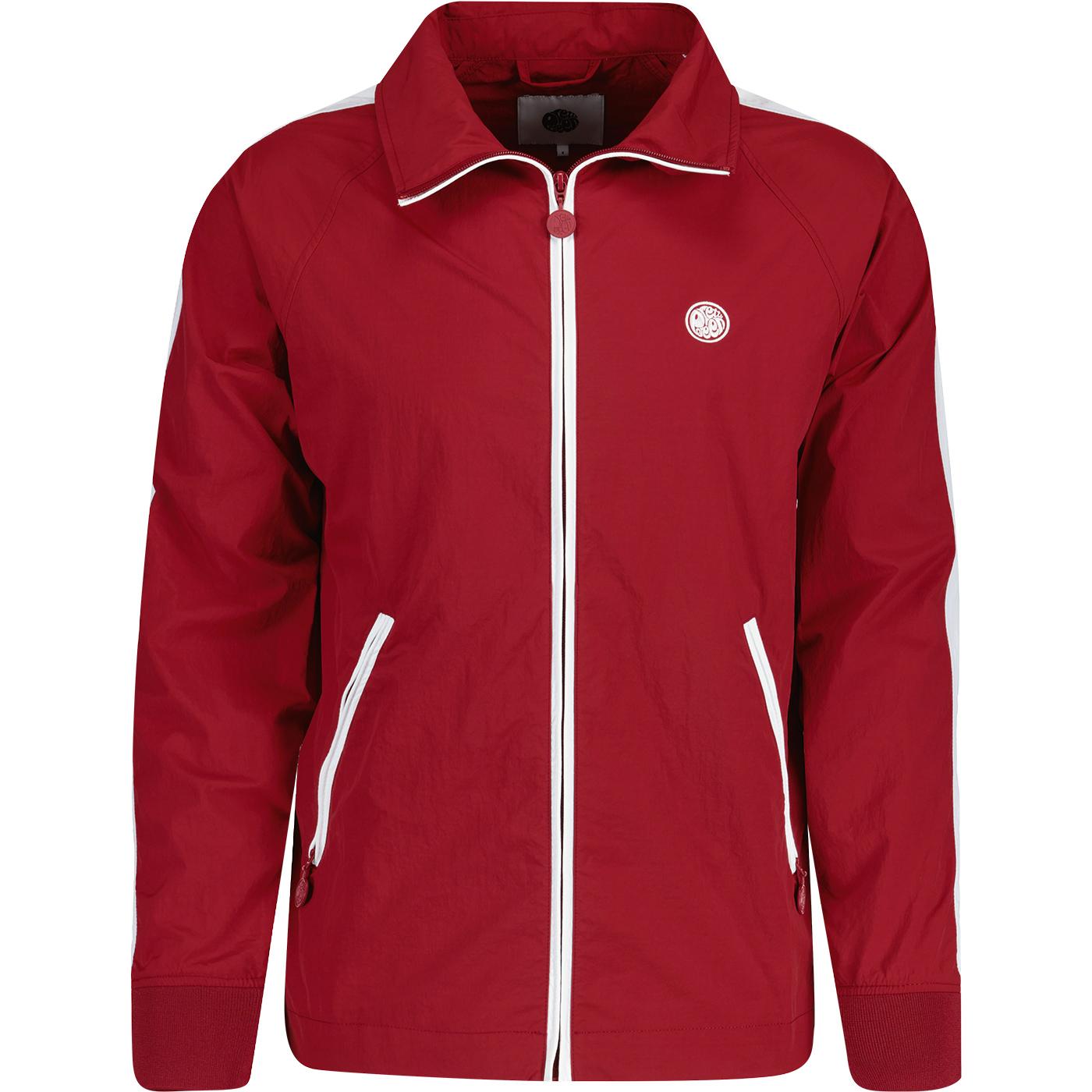 Tilby Pretty Green Retro Sports Track Jacket Red