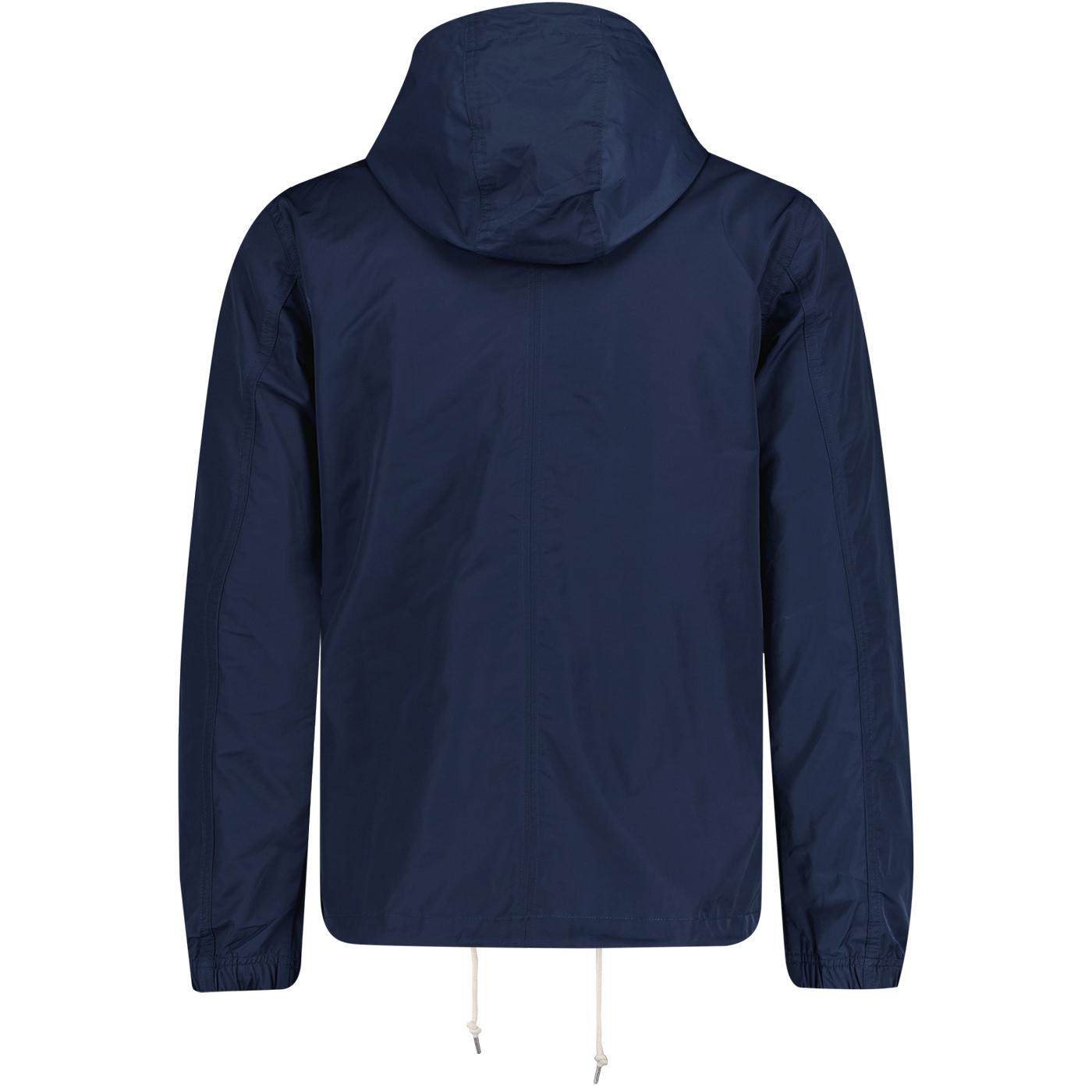 Tilby Pretty Green Retro 90s Technical Jacket in Navy