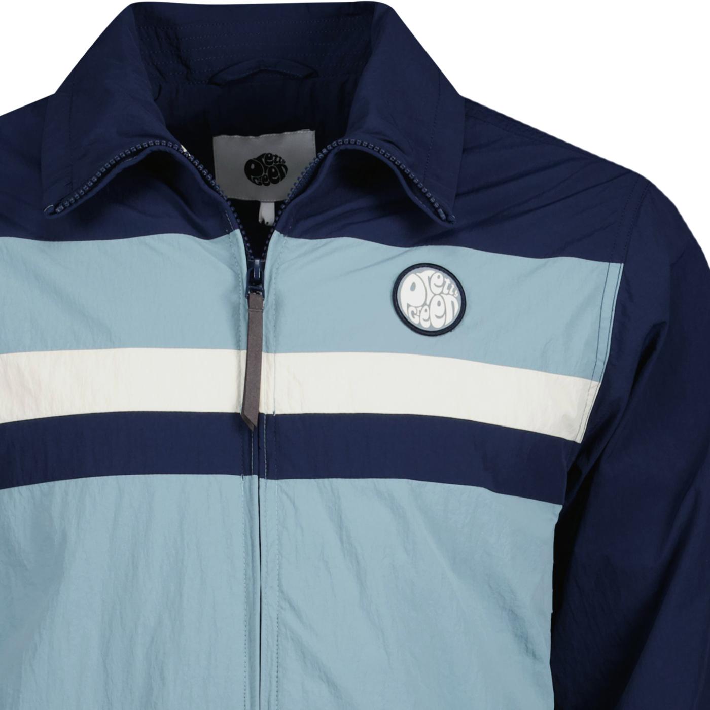 Pretty Green Retro Tilby Track Jacket in Navy