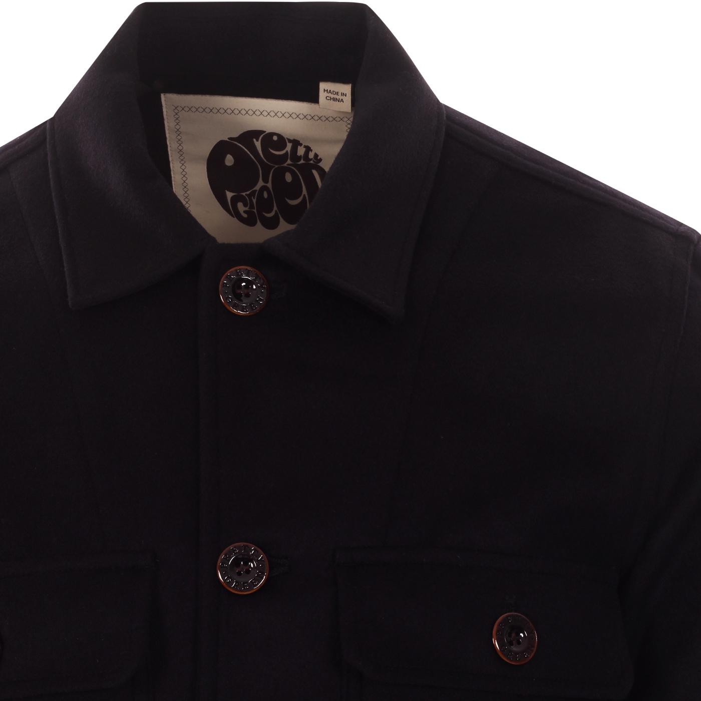 pretty green wool overshirt
