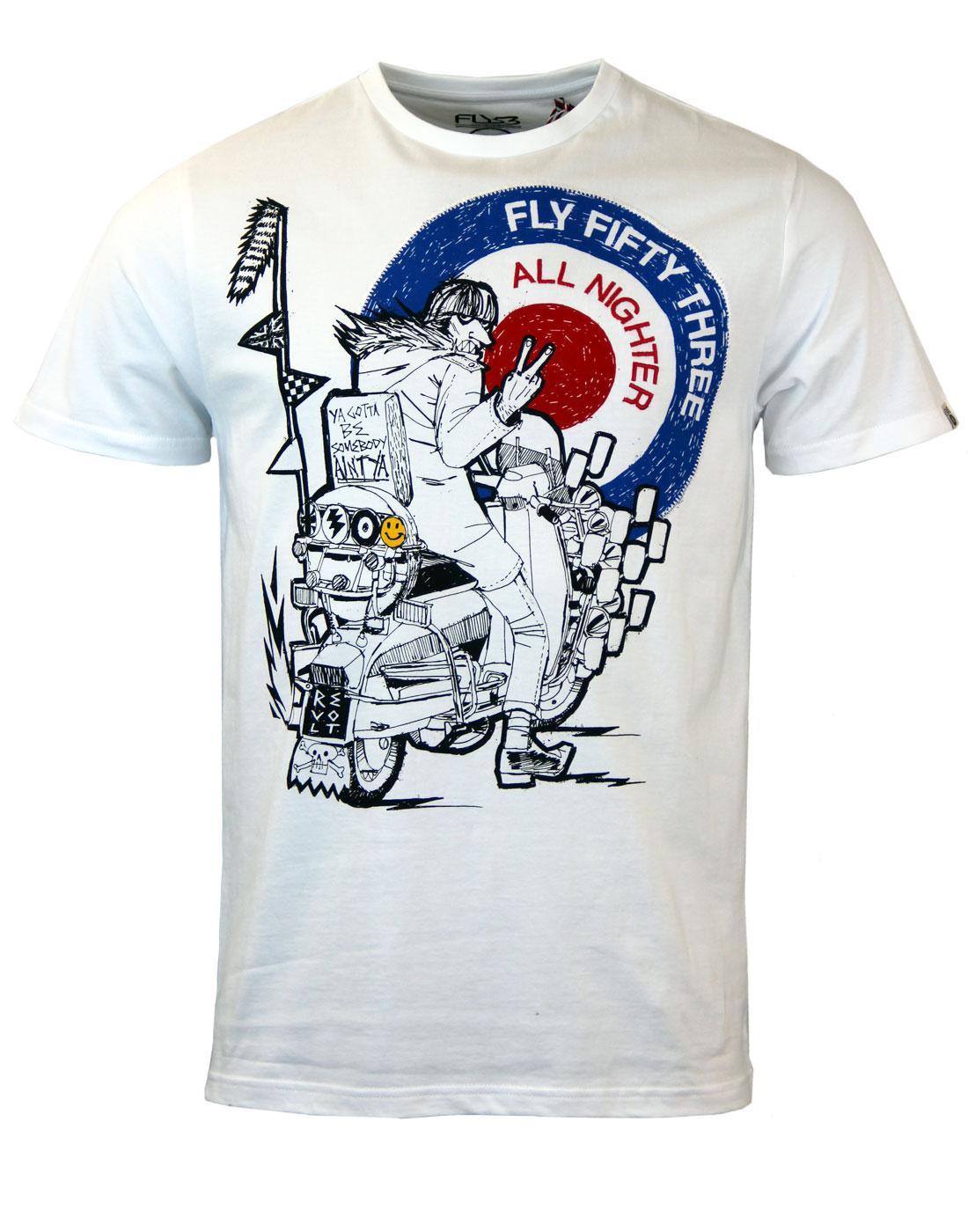 Quadrofinger FLY53 Retro Mod Quadrophenia T-shirt