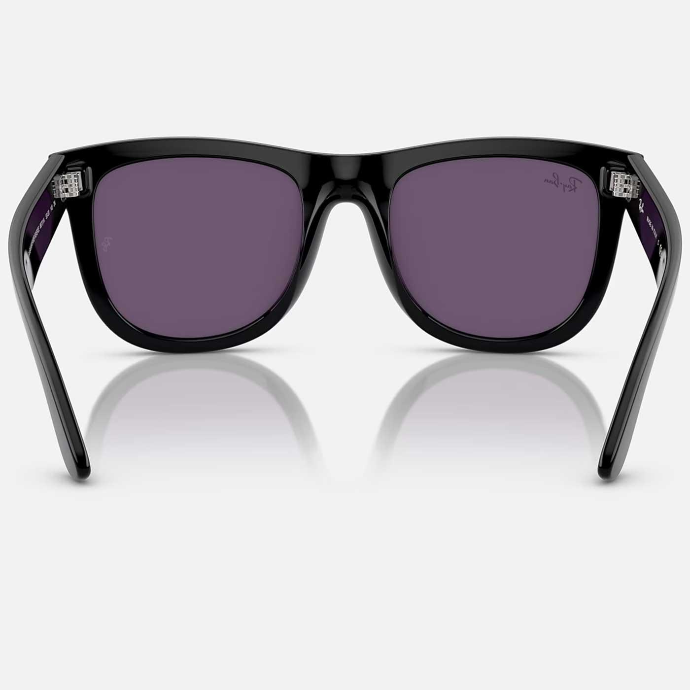 希少✨RayBan Violet BLACK sunglasses Ray-Ban Men New Wayfarer Reverse Sunglasses in Black Violet