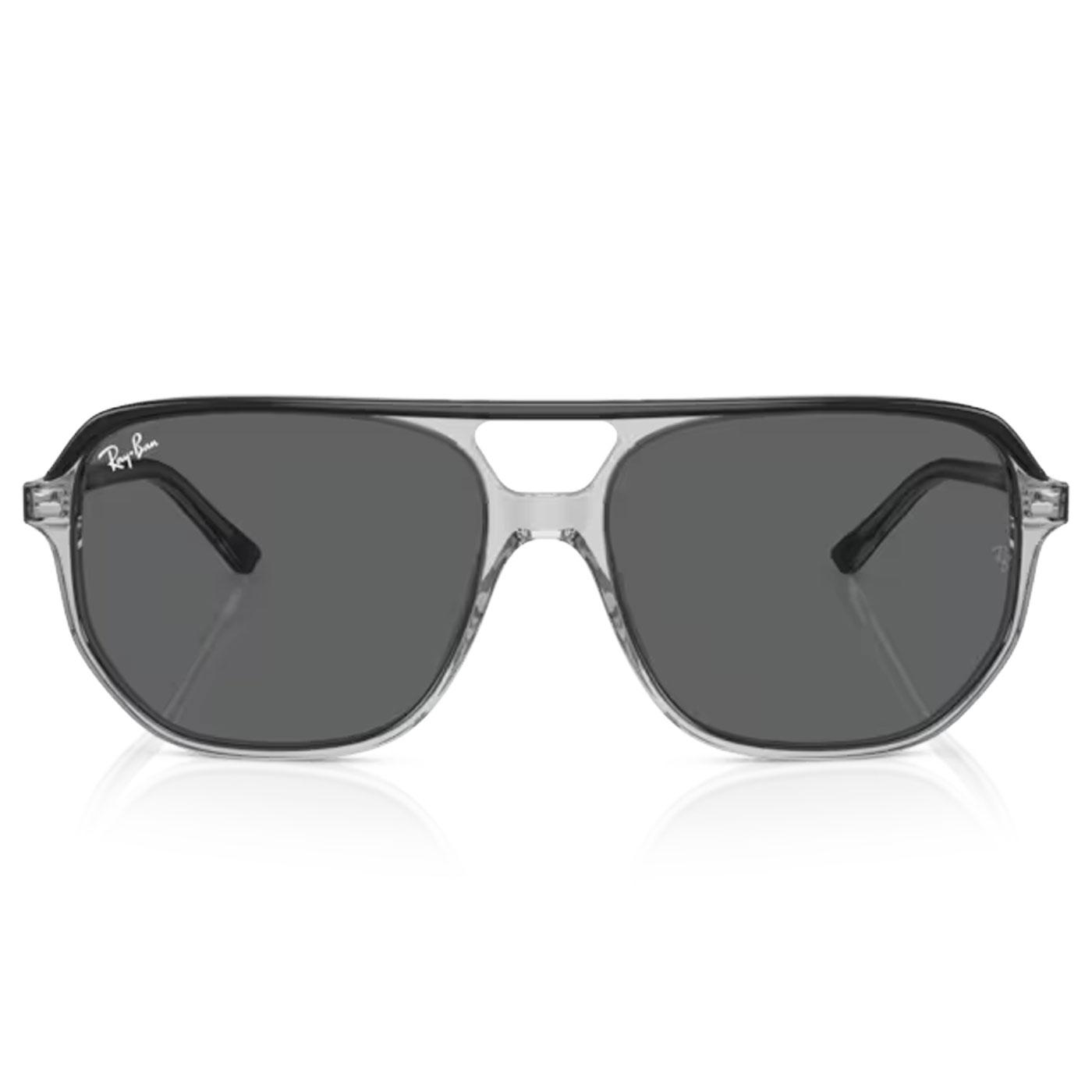 Ray-Ban Bill One Retro Aviator Sunglasses transparent dark grey