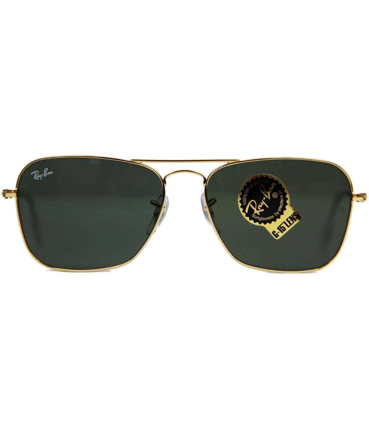 Ray-Ban Retro 60s Mod Caravan Indie Sunglasses (G)