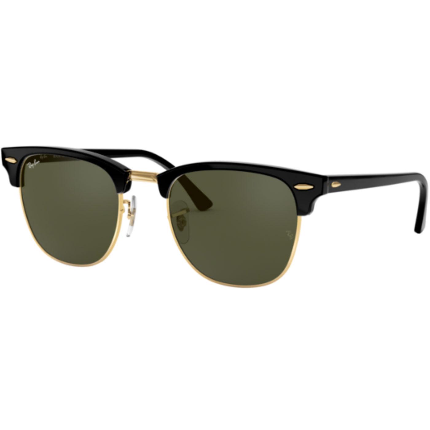Ray-Ban Clubmaster Retro 50s Mod Icon Sunglasses in Black