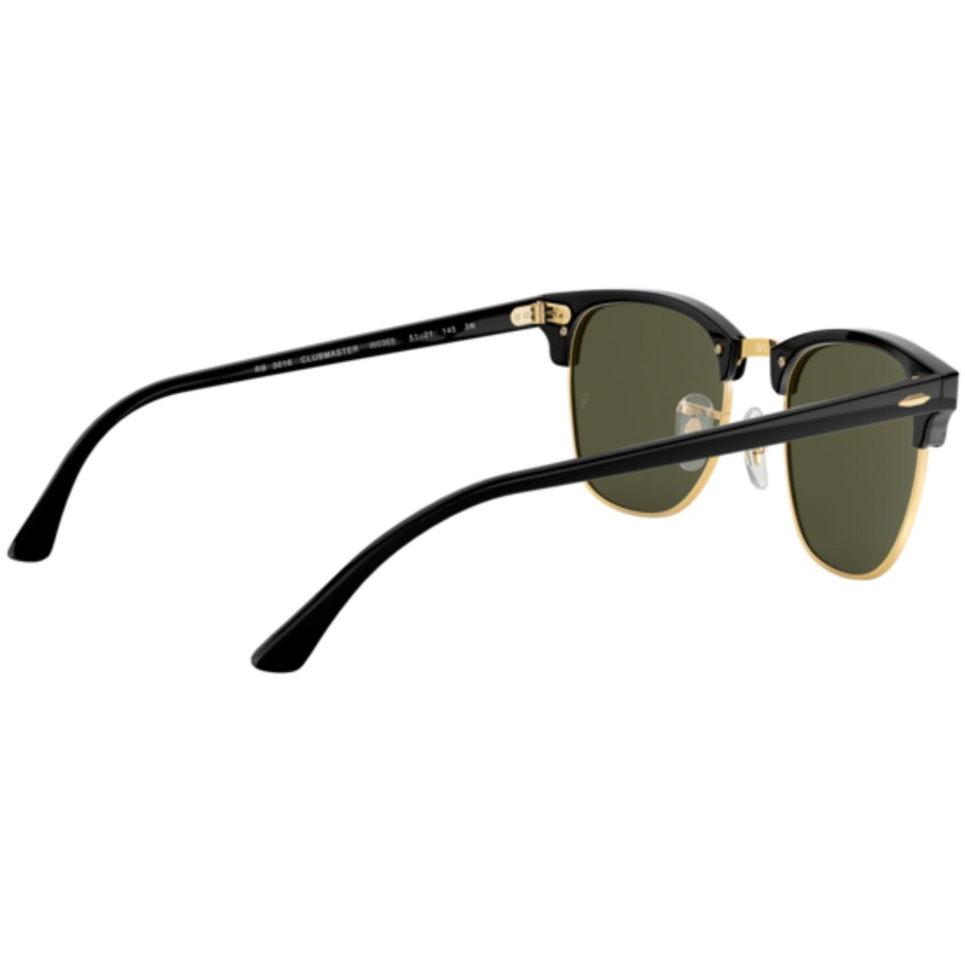 Ray-Ban Clubmaster Retro 50s Mod Icon Sunglasses in Black