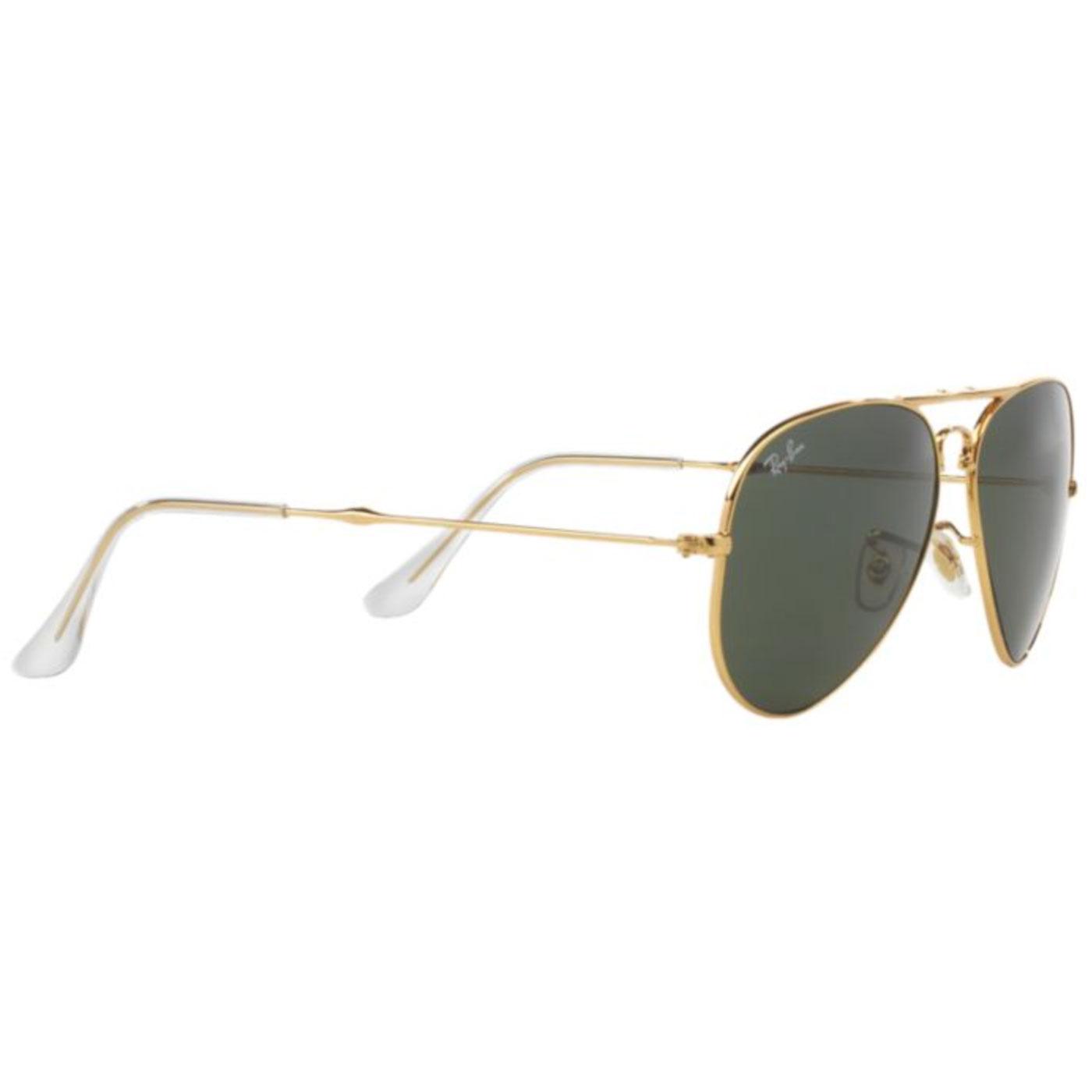 Ray-Ban 75th Anniversary Retro Mod Folding Aviator Sunglasses