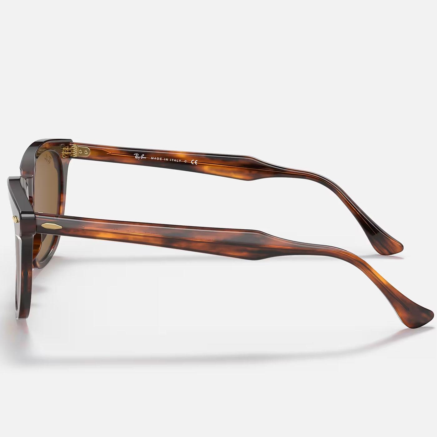 Ray-Ban Hawkeye Retro 60s Wayfarer Sunglasses Striped Havana