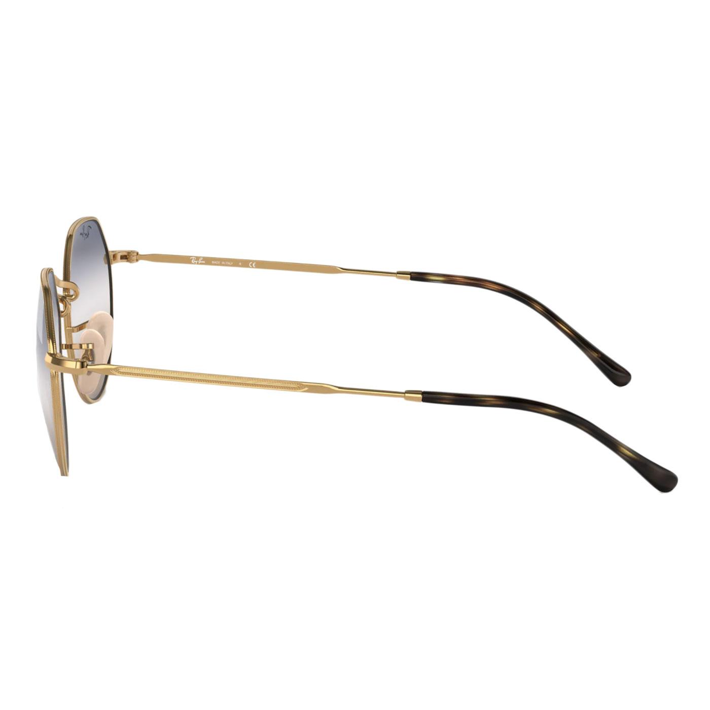 RAY-BAN Jack Retro 60s/70s Hexagonal Sunglasses in Arista Gold