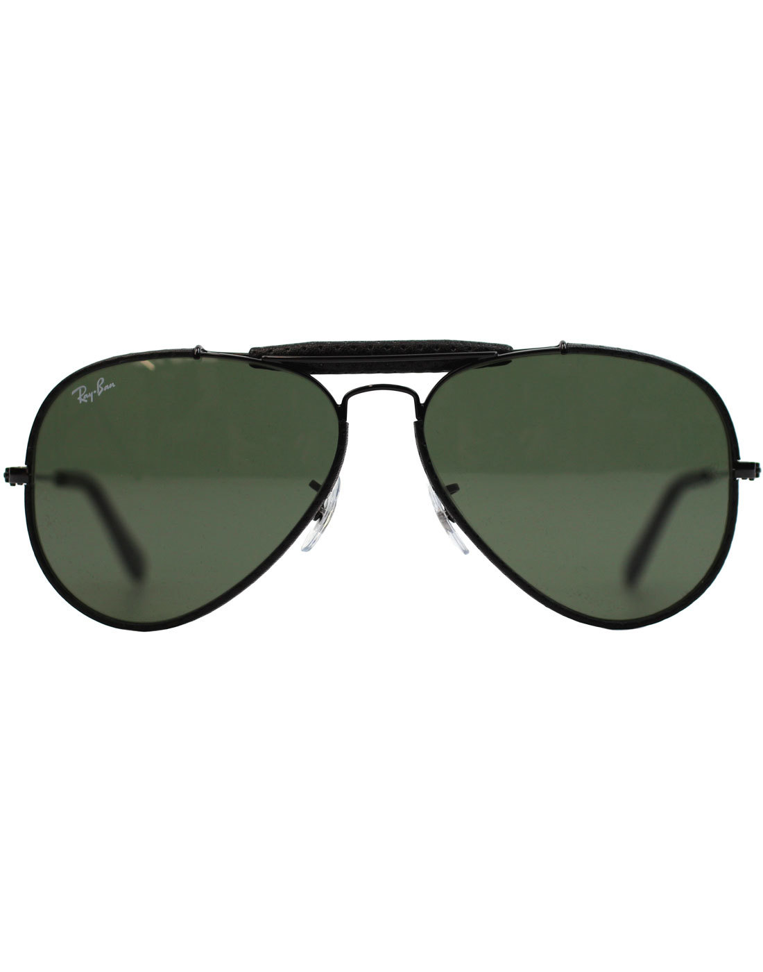 Outdoorsman Craft RAY-BAN Leather Sunglasses Black