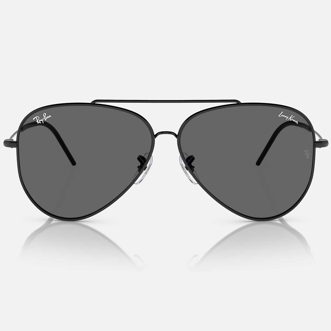 Black aviator sunglasses ray ban best sale