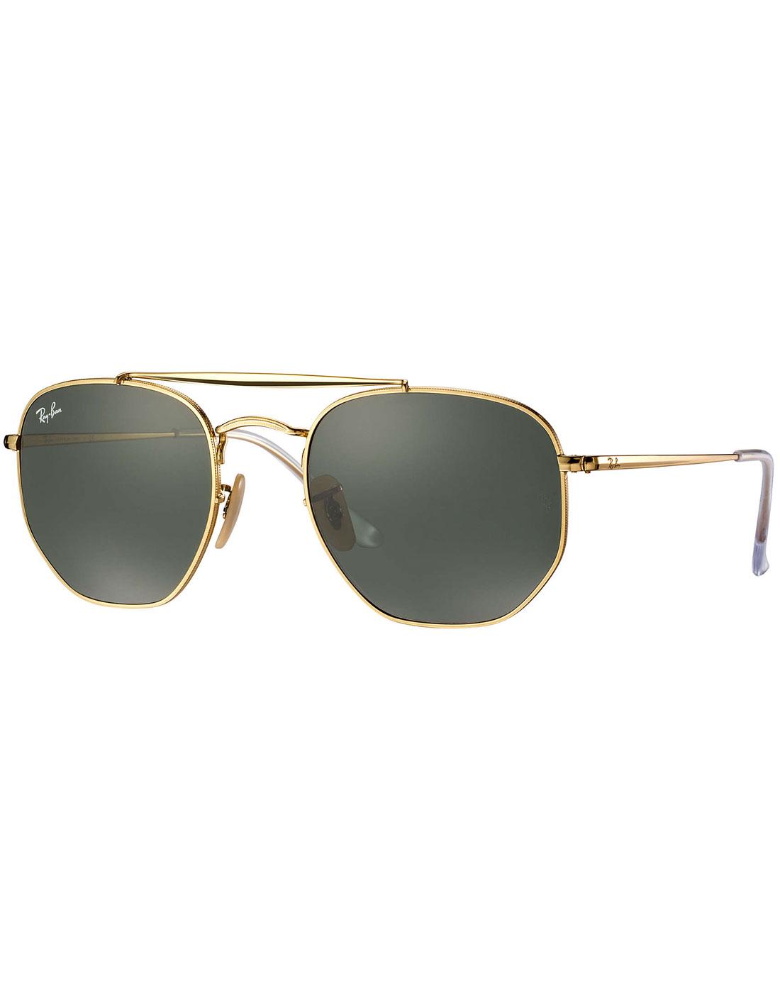 Marshal RAY-BAN Retro 70s Aviator Sunglasses GOLD