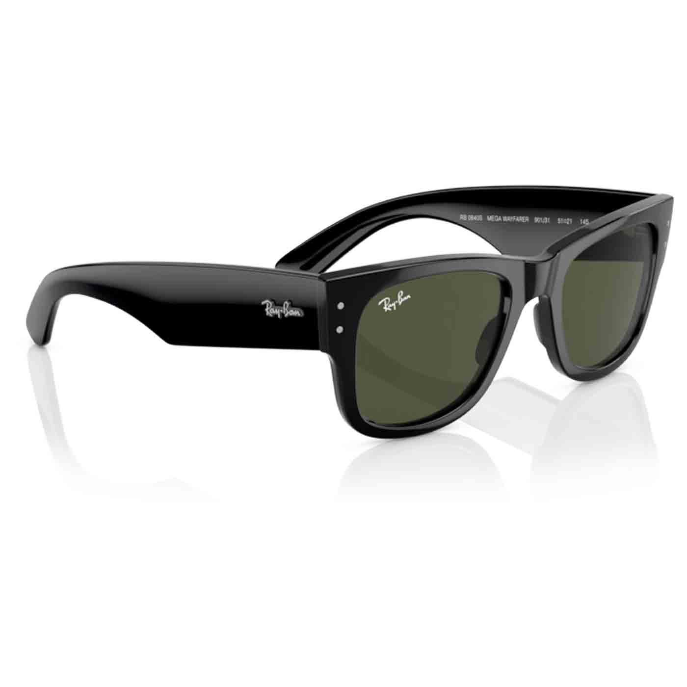 RAY-BAN Mega Wayfarer Retro 60s Sunglasses in BlackGreen