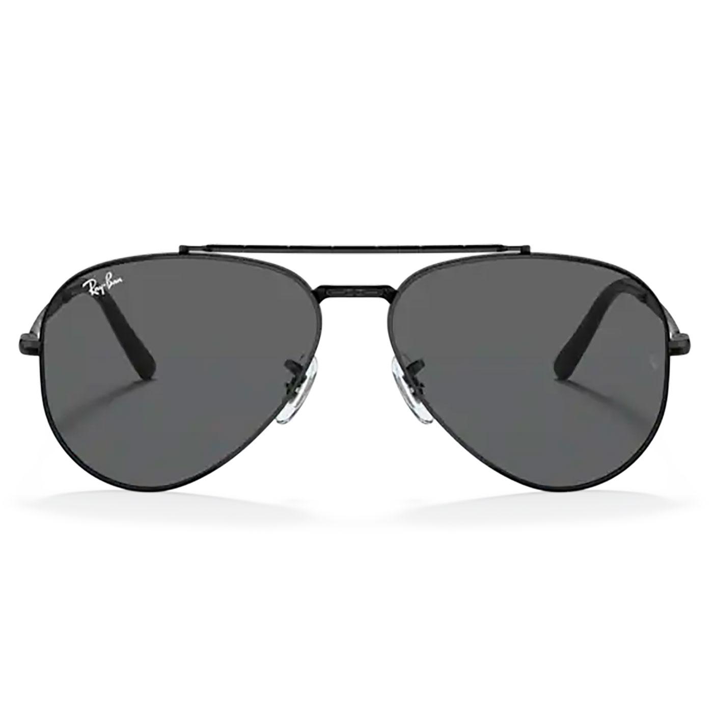 RAY-BAN New Aviator Retro Sunglasses in Black